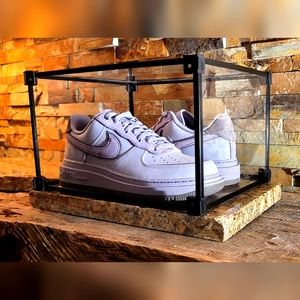 Nike AF-1, lux purple, size 10.5, new in box, supreme T-shirt